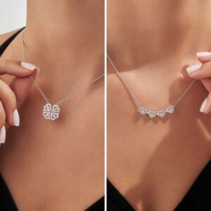 Hello Arlo Clover Heart Necklace